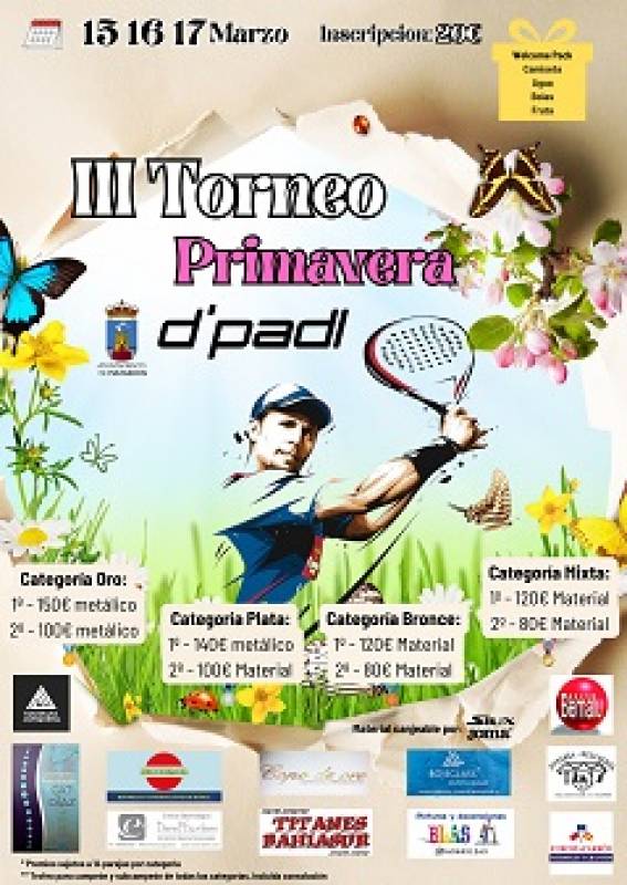 Join us for the D’PADL Mazarron Padel Tournament on March 15-17!